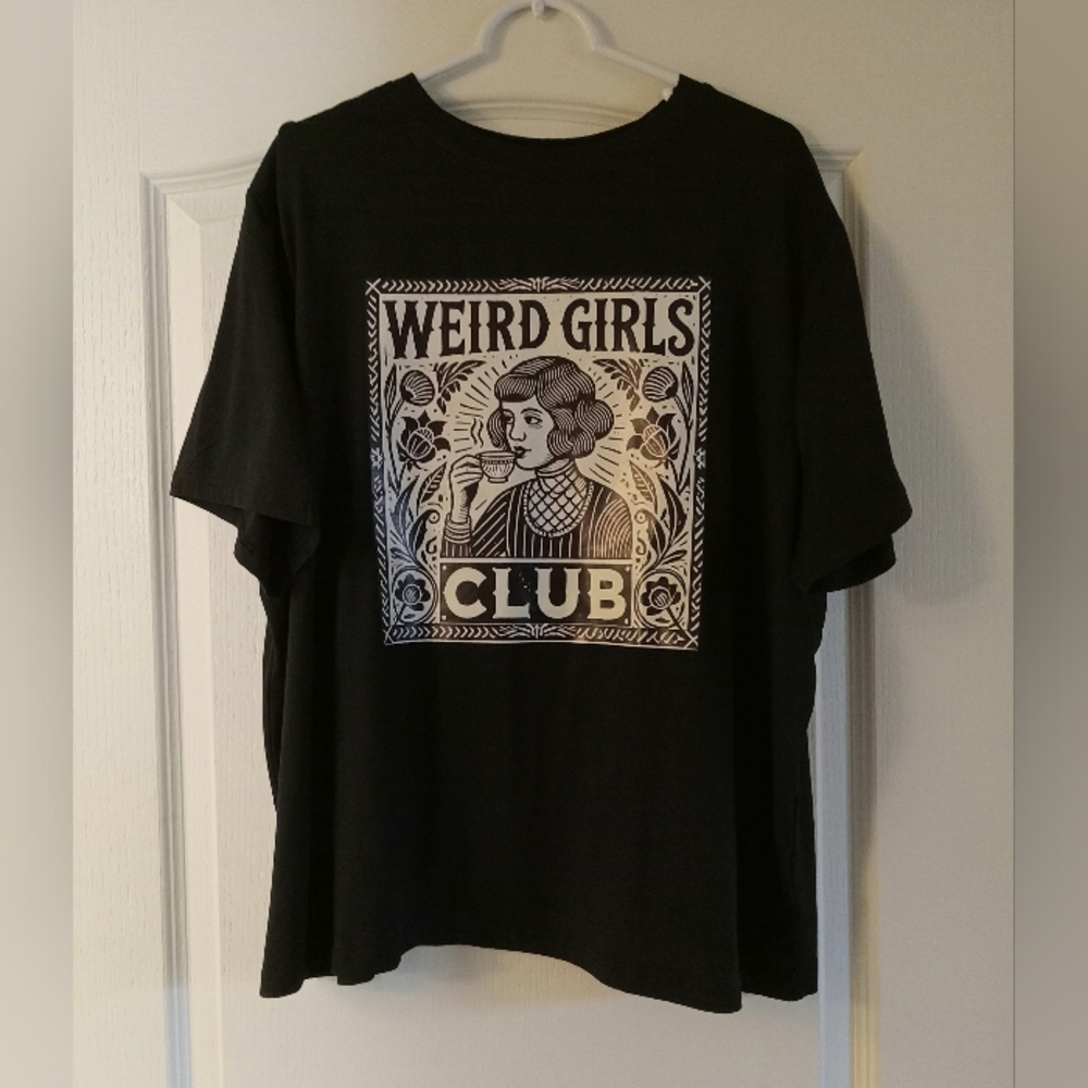 Black Weird Girls Club T-Shirt Soft Material